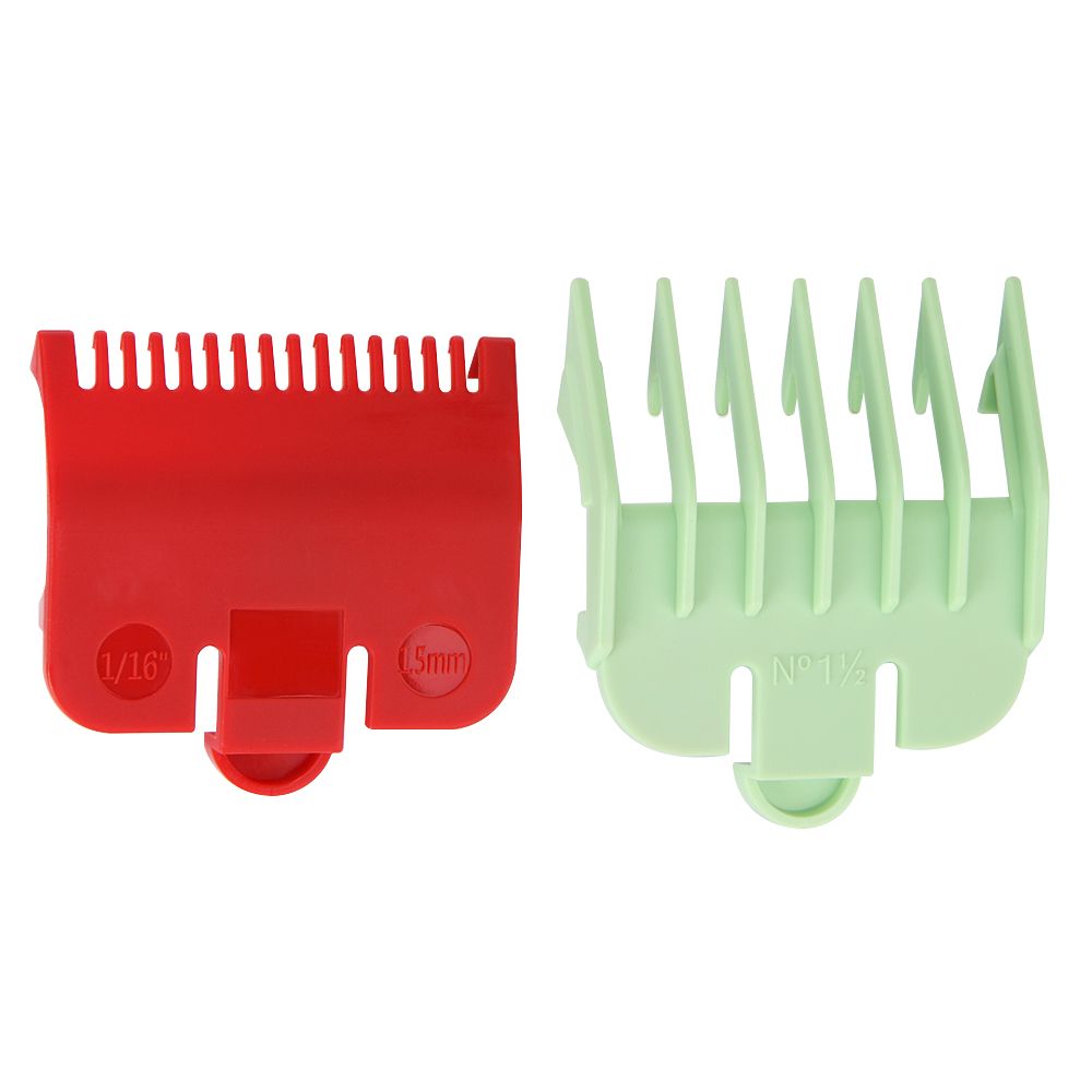 2pcs Professional Cutting Guide Comb 1.5mm 3mm Set Colorful
