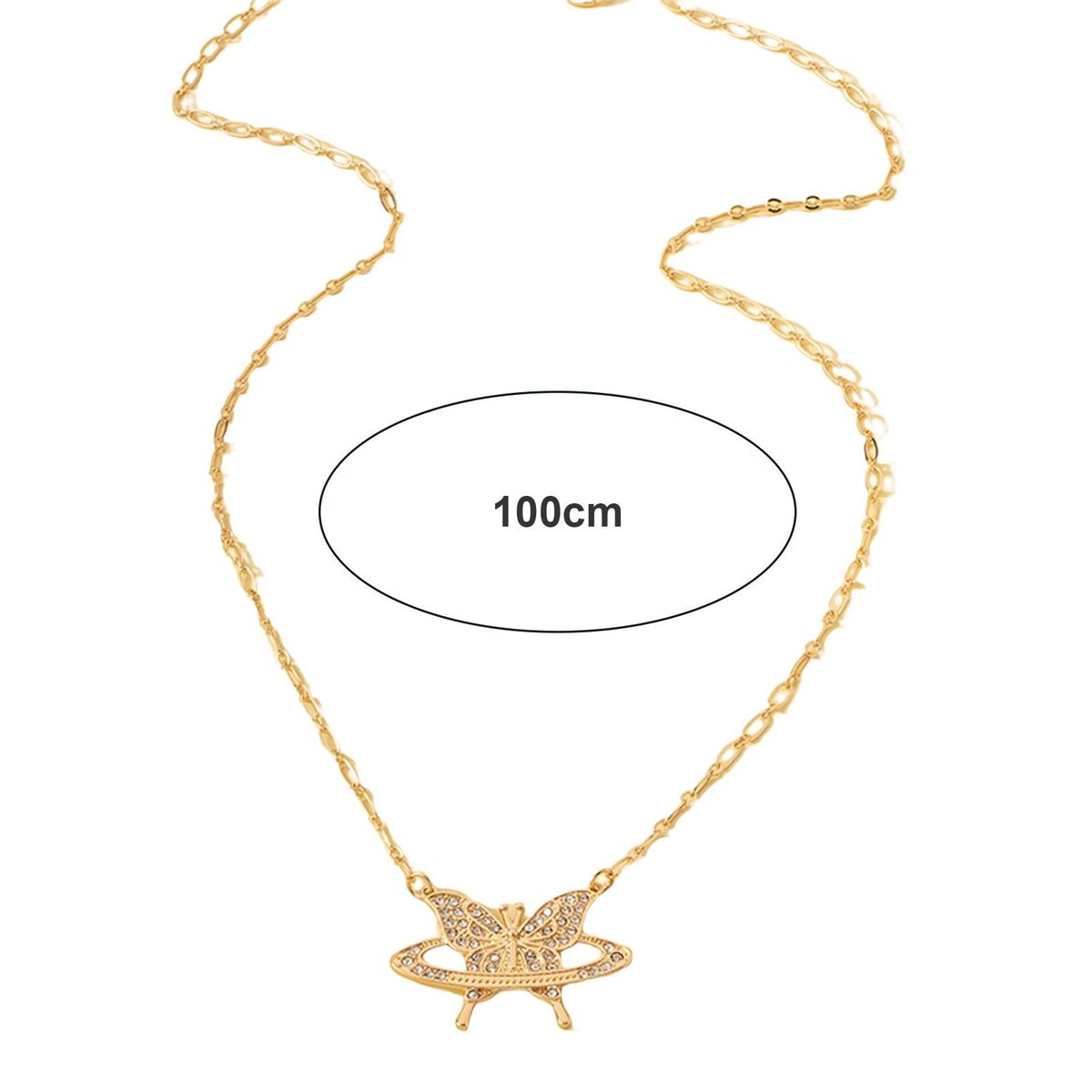 Women Waist Chain Luxury Rhinestone Butterfly Waist Chain