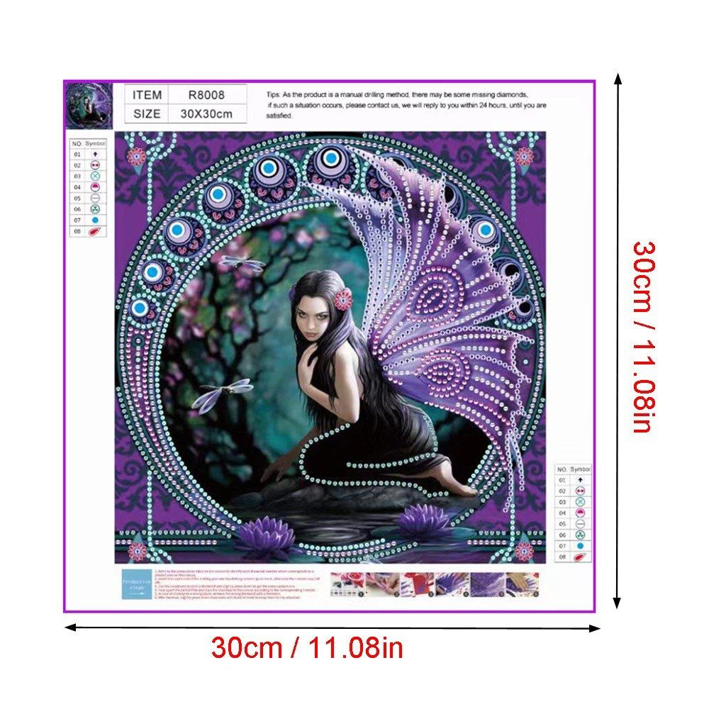 5D Shaped Diamond Painting Character Beauty Santa Claus