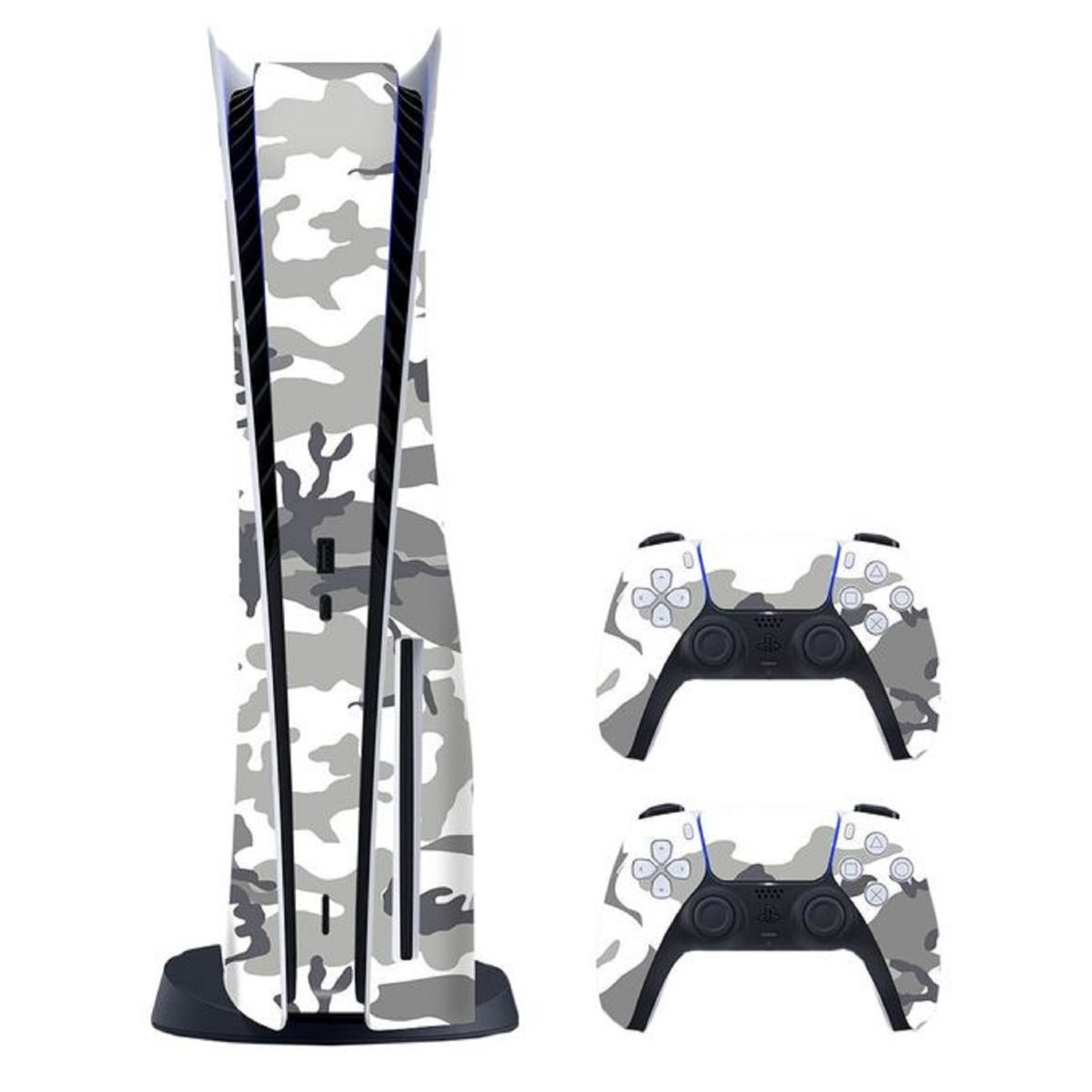 Protection Skin For PS5 Console + For Two Controllers