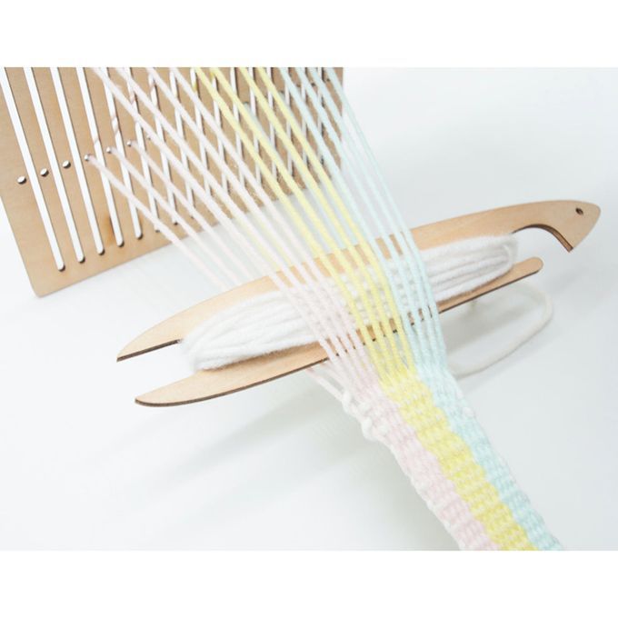 Mini Weaving Looms Kit Shuttle Weave Tapestry Table Lab Loom Machine