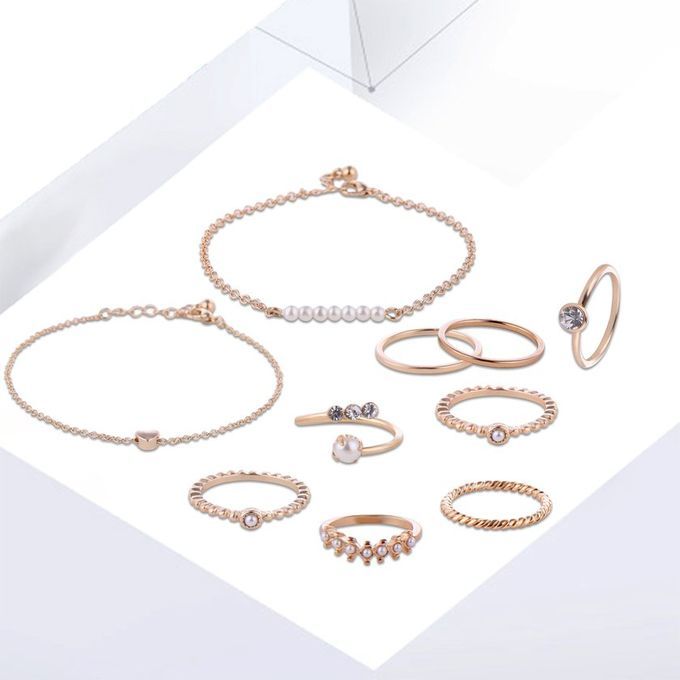 2018 New Fashion Women Ring Set-61178001A-1#