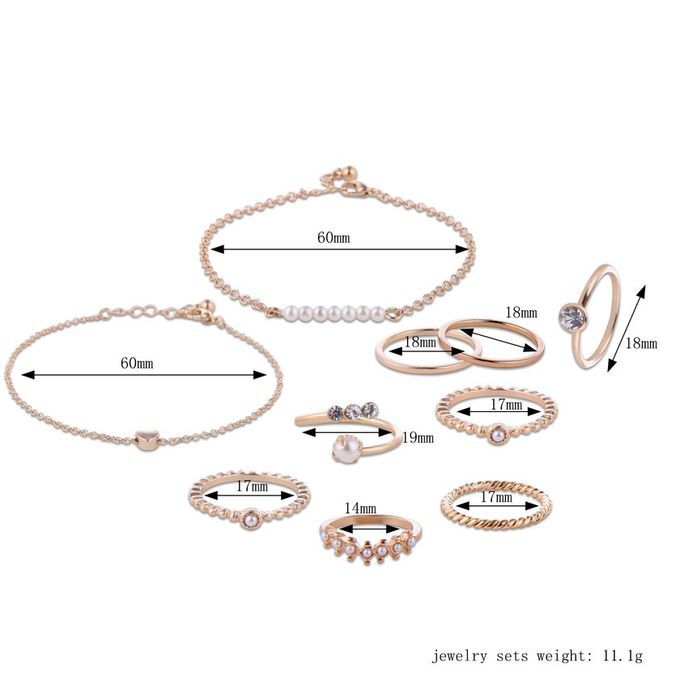 2018 New Fashion Women Ring Set-61178001A-1#