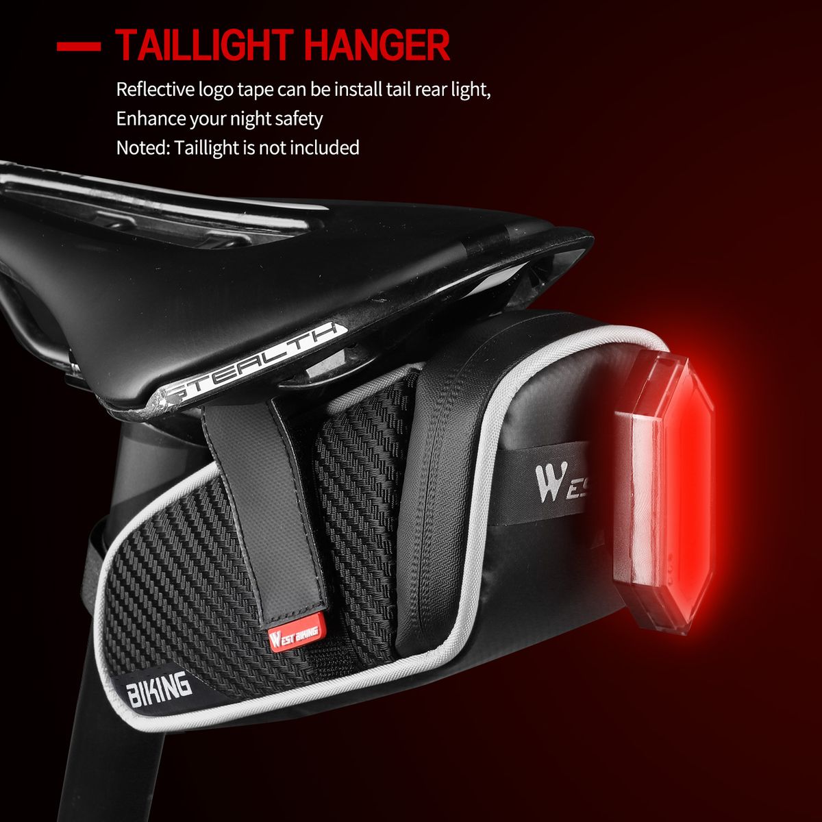 West Biking Bicycle Saddle Bag Mtb Bike Pannier Ba