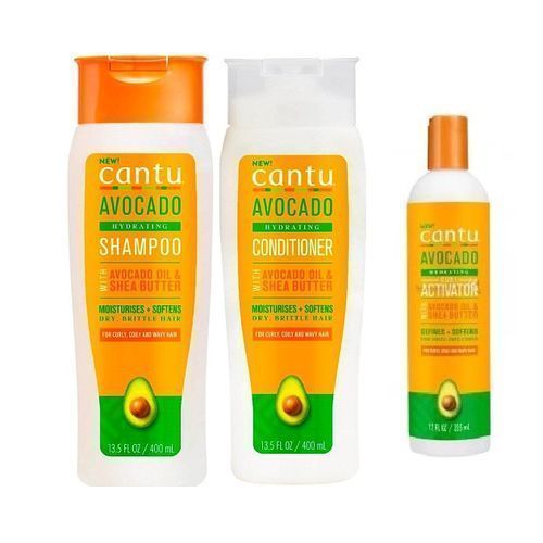 New Avocado Hydrating Curl Activator, Conditioner & Shampoo.