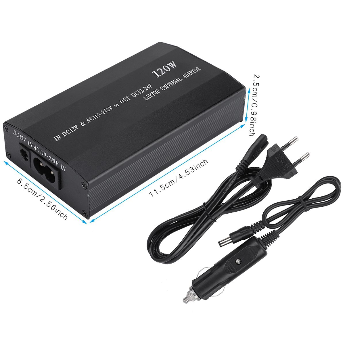 Home Use 34 Power With Universal Car Laptop Adapter 120W