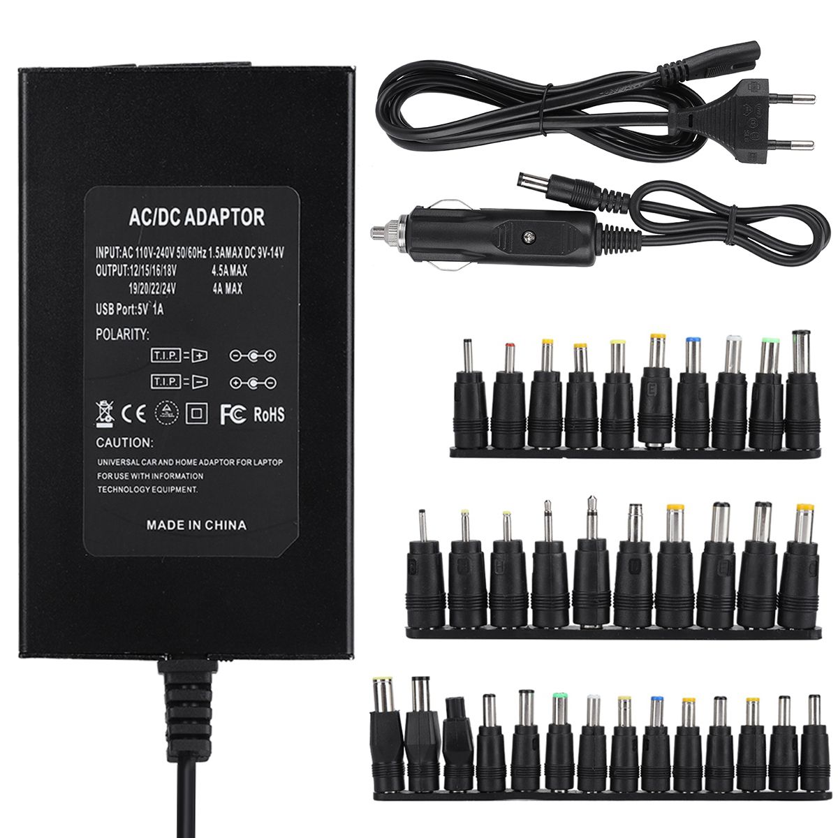 Home Use 34 Power With Universal Car Laptop Adapter 120W