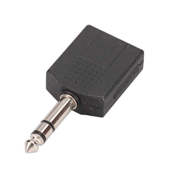 6.3mm 1/4" Y Splitter STEREO Plug Male To 2x6.35mm Jack Female Audio