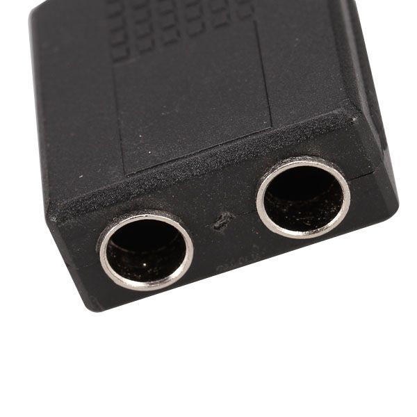 6.3mm 1/4" Y Splitter STEREO Plug Male To 2x6.35mm Jack Female Audio