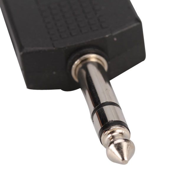 6.3mm 1/4" Y Splitter STEREO Plug Male To 2x6.35mm Jack Female Audio