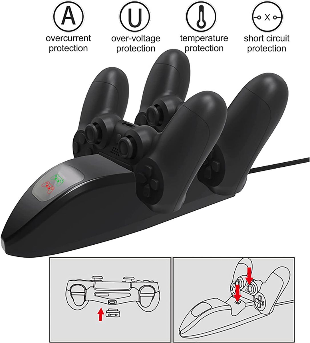 PS4 Controller Charger Game Pad Charging Dock Station Mount