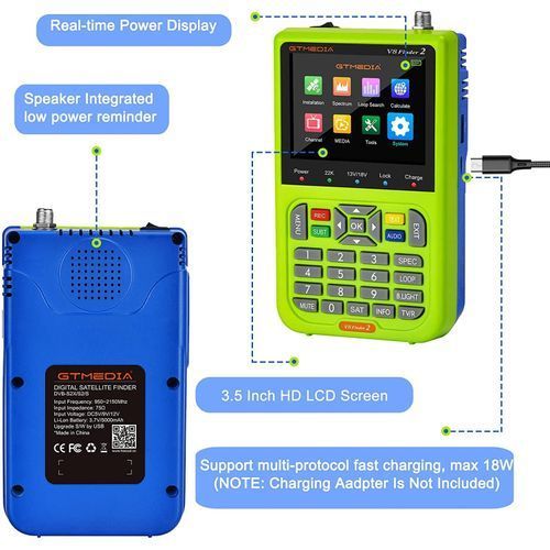GTMEDIA V8 Finder2 Satellite Finder Meter TV Signal Detector