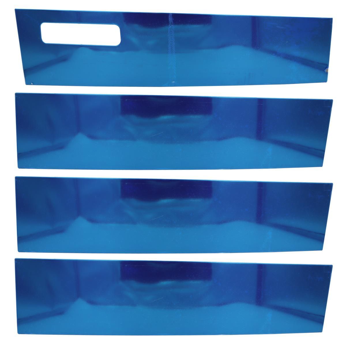 4Pcs Car Door Window Chrome Pillar Post Cover for 2015-2019 Ford F-150 Super/SuperCrew Cab Decoration Trim
