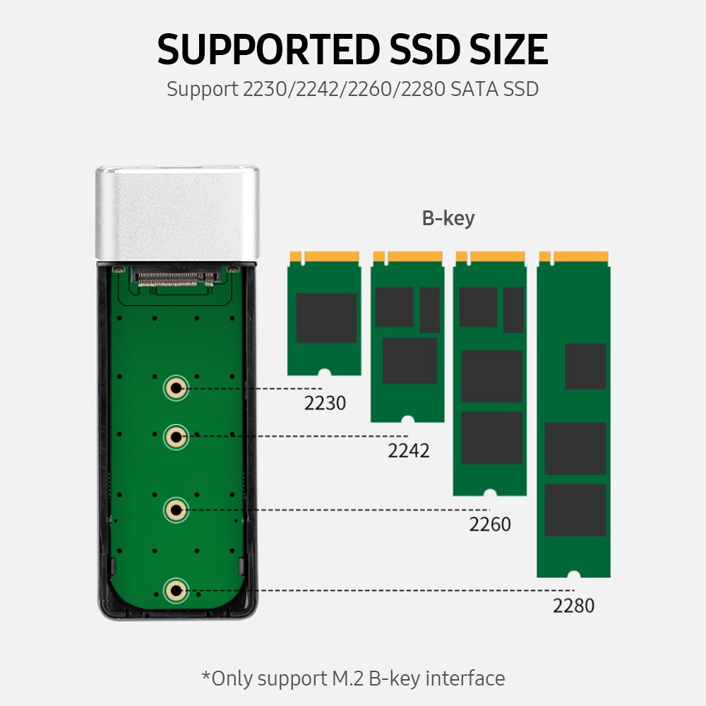 M.2 NGFF Mobile Hard Disk Case USB3.0 To NGFF External