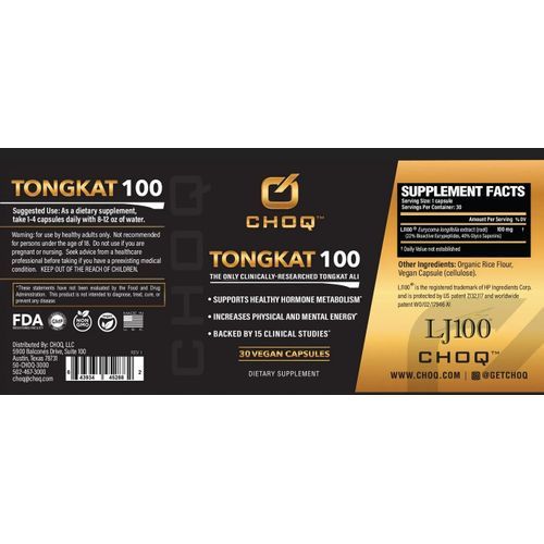 Tongkat Alii 100:1 30Caps 100x Concentrated,Patent Protected