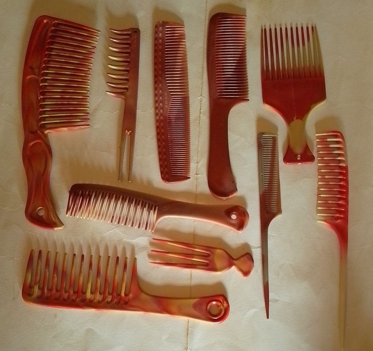 ×10 Pieces Hair Comb Set