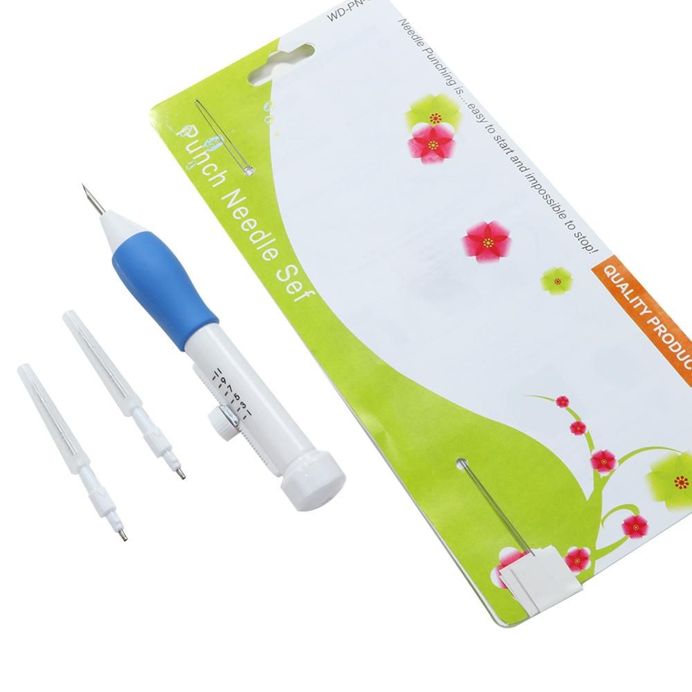 New Magic Embroidery Pen Set Three -Dimensional Embroidery Design Hot Practical ABS Plastic DIY Weaving Needle Knitting Tool As Shown