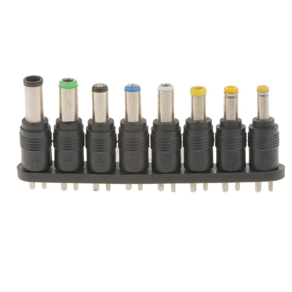 8 Piece Universal Notebook Laptop DC Charger Adapter Tips Connector