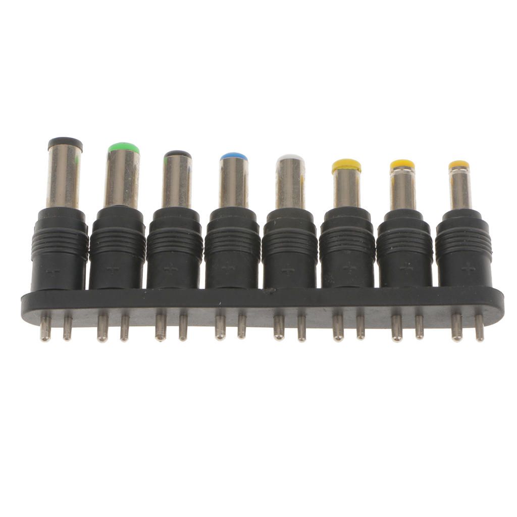 8 Piece Universal Notebook Laptop DC Charger Adapter Tips Connector