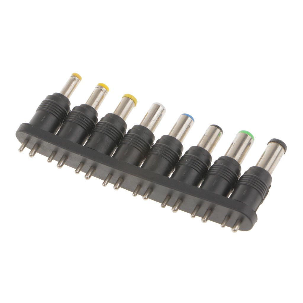 8 Piece Universal Notebook Laptop DC Charger Adapter Tips Connector
