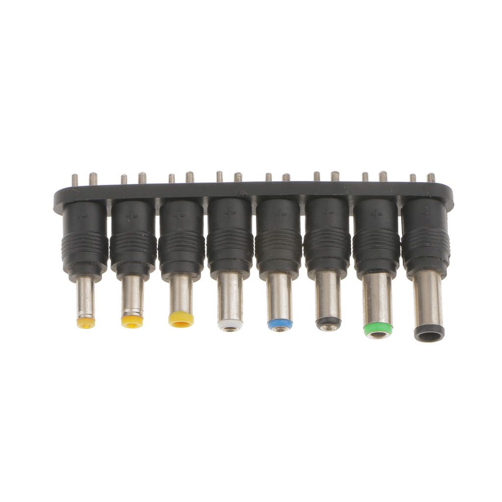 8 Piece Universal Notebook Laptop DC Charger Adapter Tips Connector