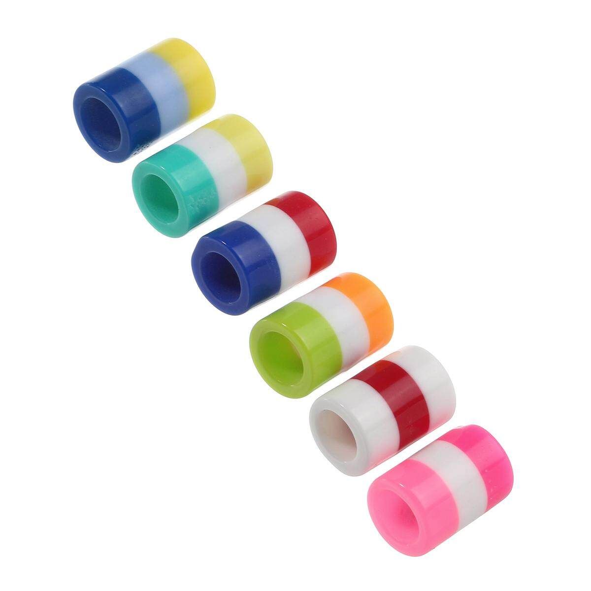 100Pcs Wig Hair Rings Are Attached With African Dreadlocks To Decorate Large Kongzhu Diy Accessories Large Hole Resin Beads