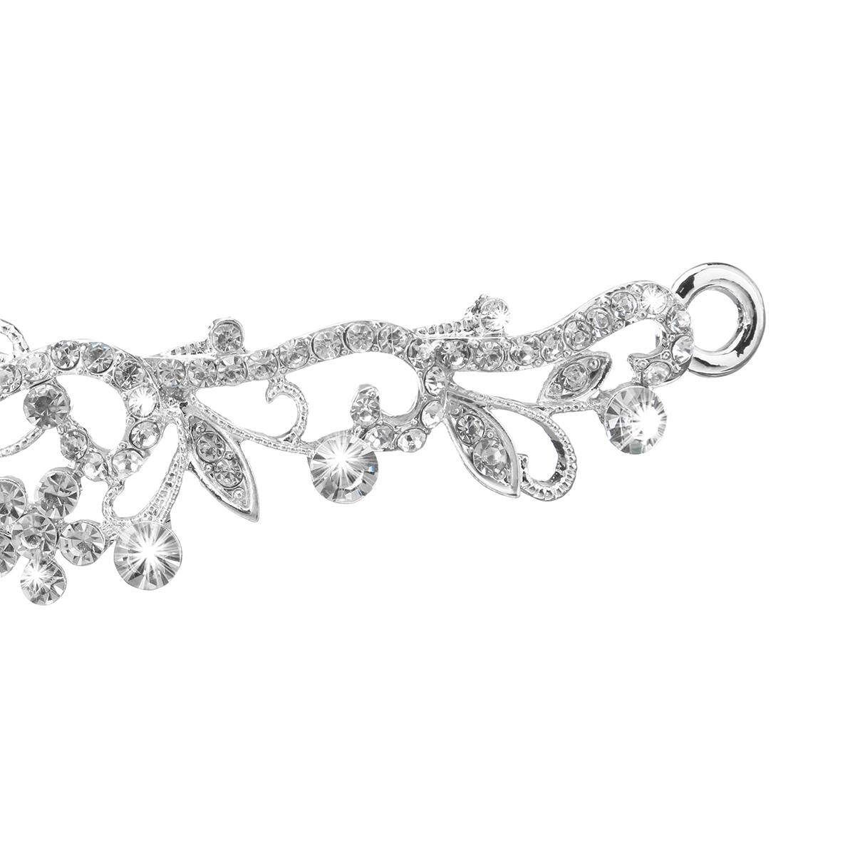 Wedding Princess Tiara Bridal Crown Prom Headpiece Silver/Gold/Rose Gold Silver (silver)