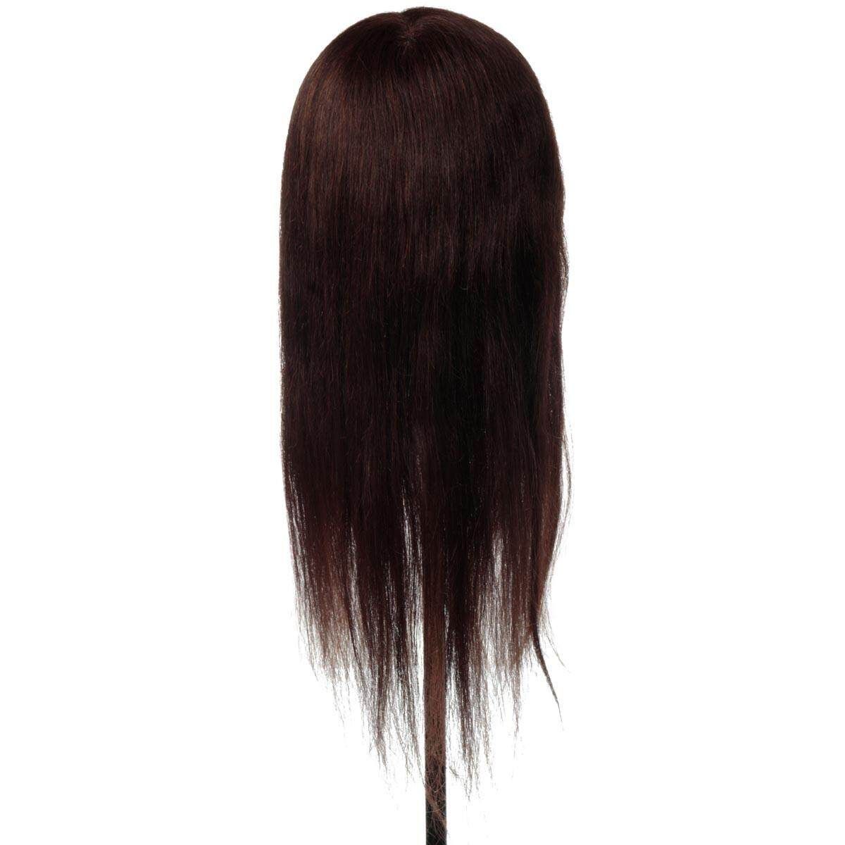 24'' 100% Cosmetology Hair Training Practice Head Hairdressing Mannequin + Braid