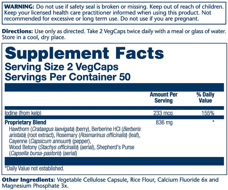 Heart Herbal Blend To Help Support A Healthy Heart -100 Caps