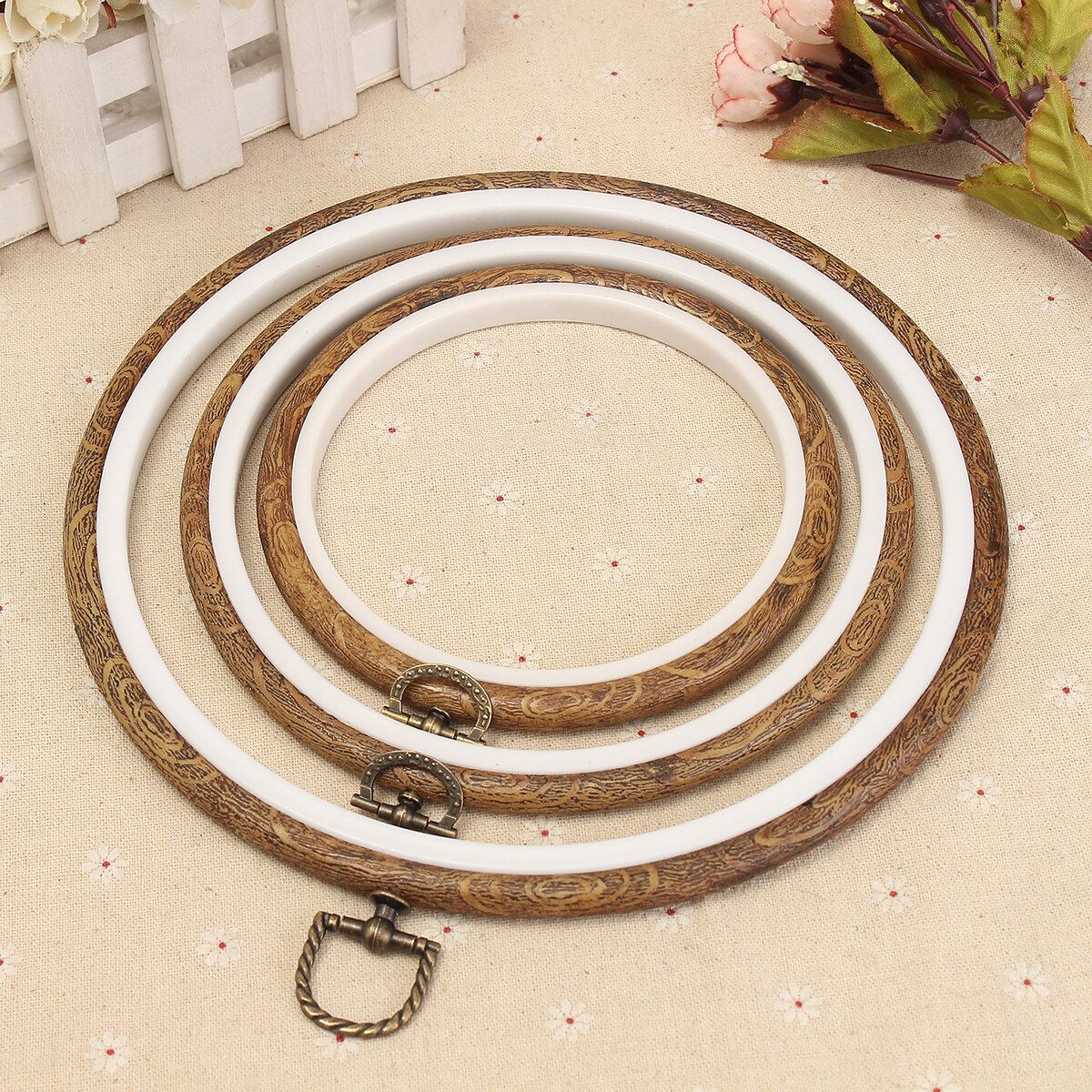 Multi-size Round Embroidery Cross Stitch Hoop Ring 145mm NEW Middle Circle