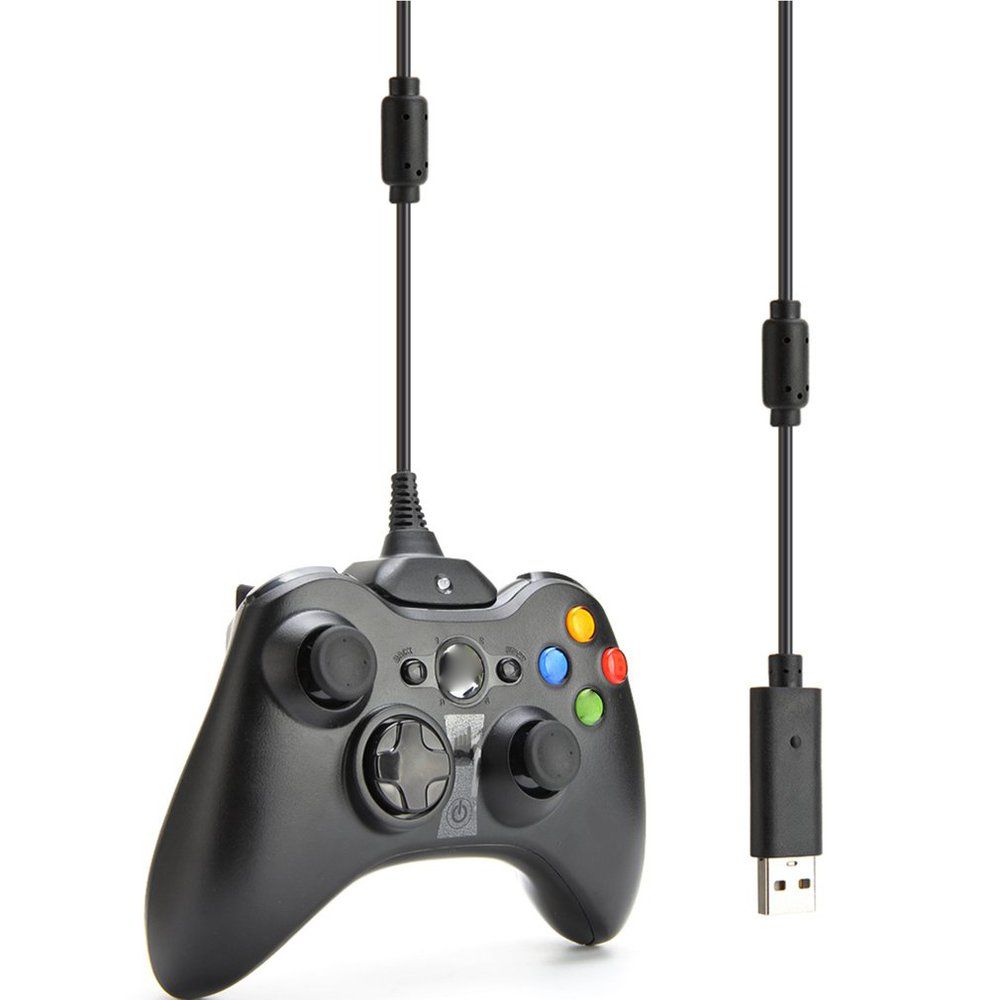 USB Charger Play And Charge Cable Cord For Xbox 360 Wireless Controller Black