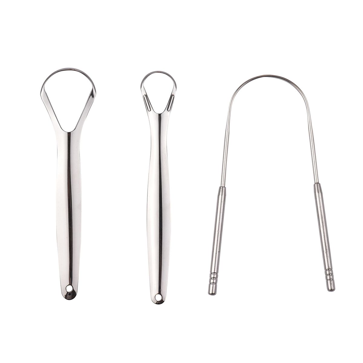 Tongue Scraper Stainless Steel Tongue Cleaners 3 Pack