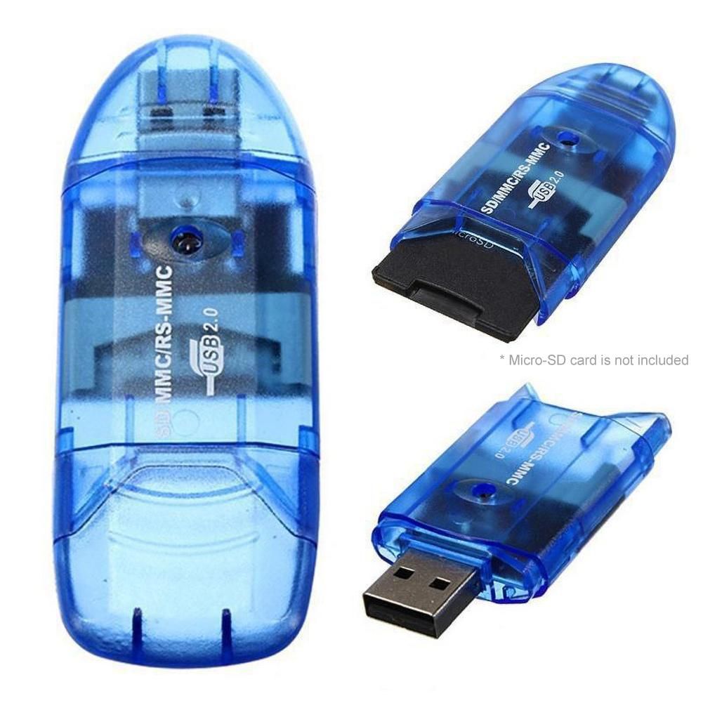 Mini USB 2.0 High Speed Micro-SD Phone Memory Card-Black