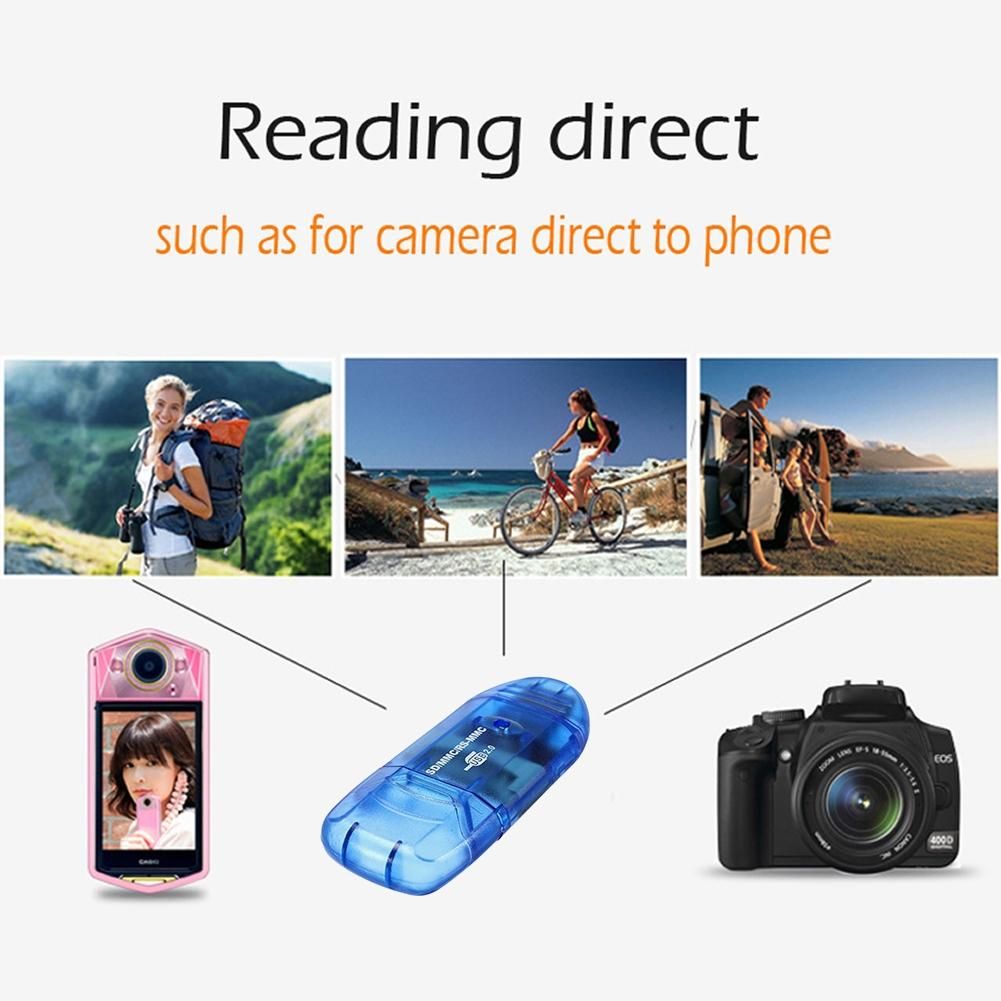 Mini USB 2.0 High Speed Micro-SD Phone Memory Card-Black