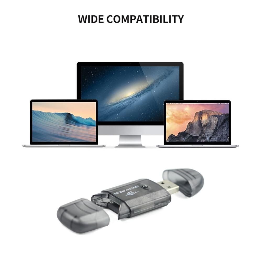Mini USB 2.0 High Speed Micro-SD Phone Memory Card-Black