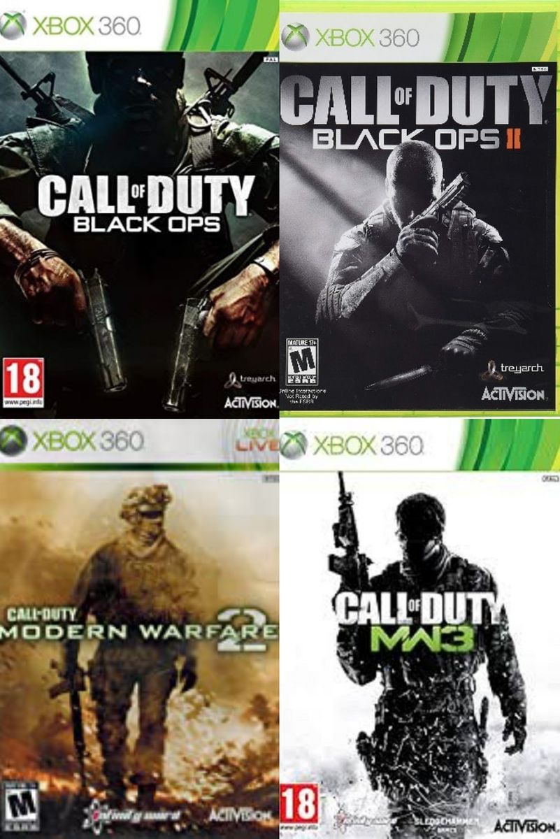 Call Of Duty: Black Ops I/II& Modern Warfare 2/3  - Xbox 360 (Pal)