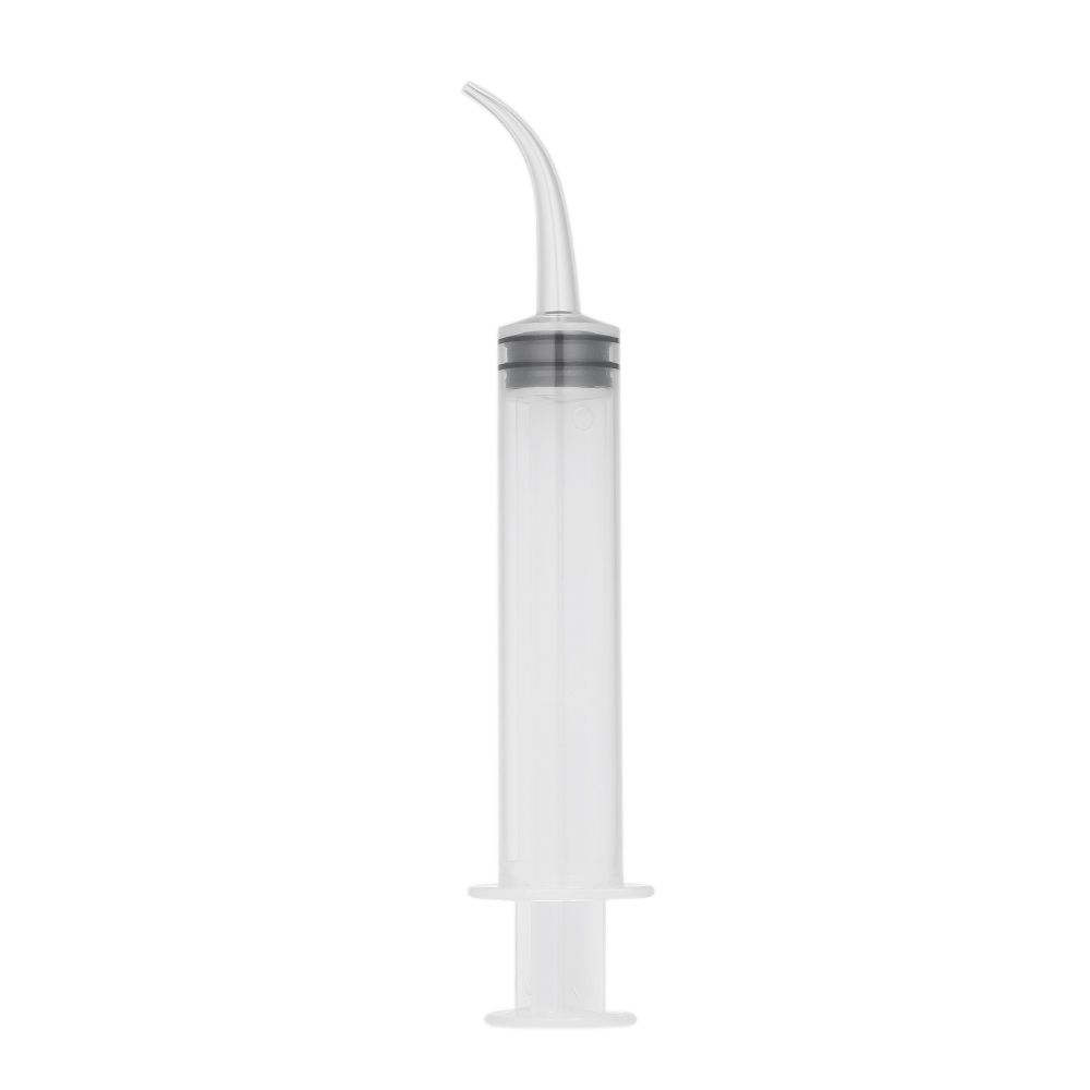 8 Pcs Disposable Dental Irrigation Syringe With Curved Tip