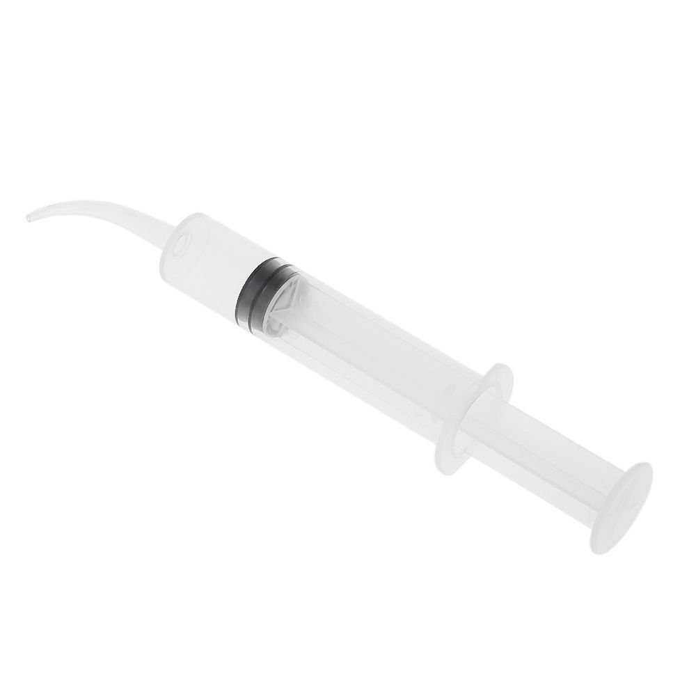 8 Pcs Disposable Dental Irrigation Syringe With Curved Tip