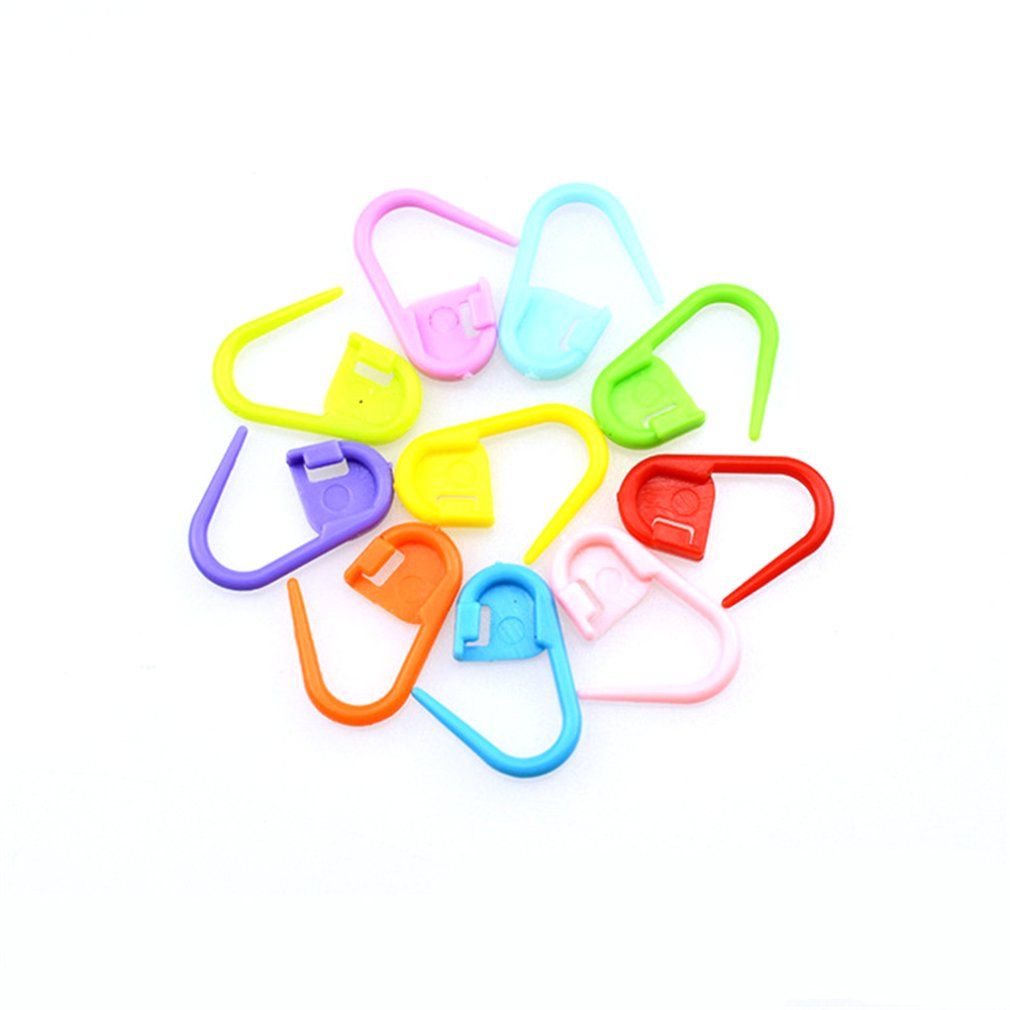 10PCs Plastic Stitch Marker Ring Needle Clips Knitting Crochet Sewing Tools-multicolor