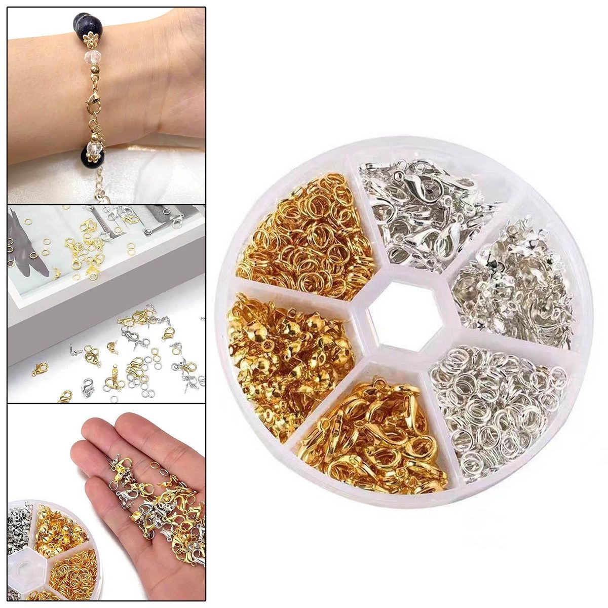 450x Jump Split  Lobster Clasps Jewelry Findings Sets