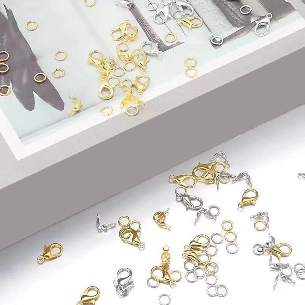 450x Jump Split  Lobster Clasps Jewelry Findings Sets