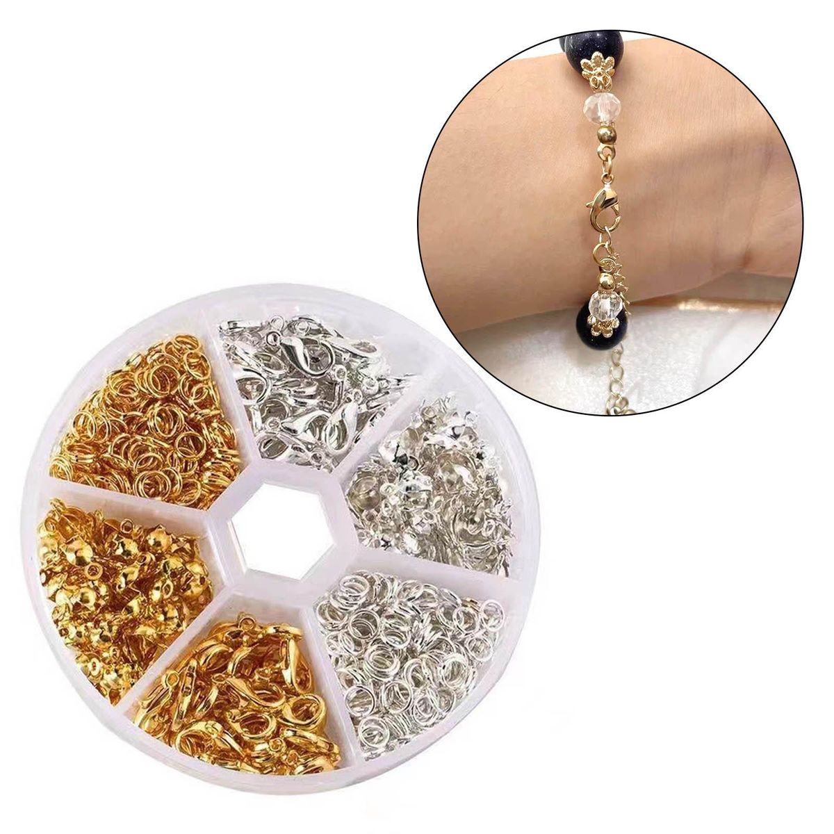450x Jump Split  Lobster Clasps Jewelry Findings Sets