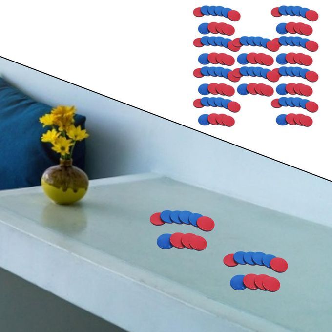 100Pcs Learning Counters Counting Chips Early Math Discs Red Blue