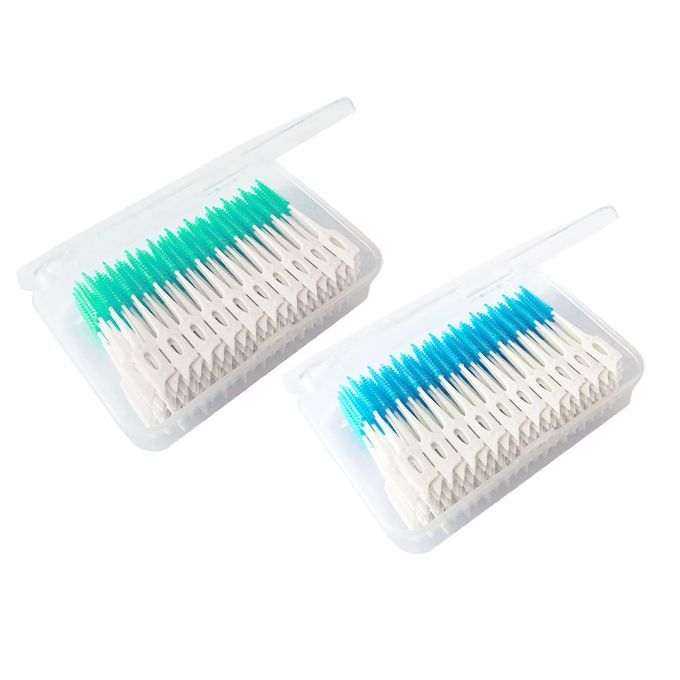 320Pieces Soft Silicone Interdental Brushes Dental Hygiene Tooth Brush