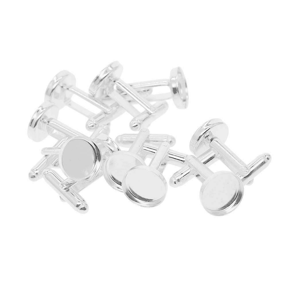 Brass Cufflink  DIY Findings Jewellery Making Moonlight Silver