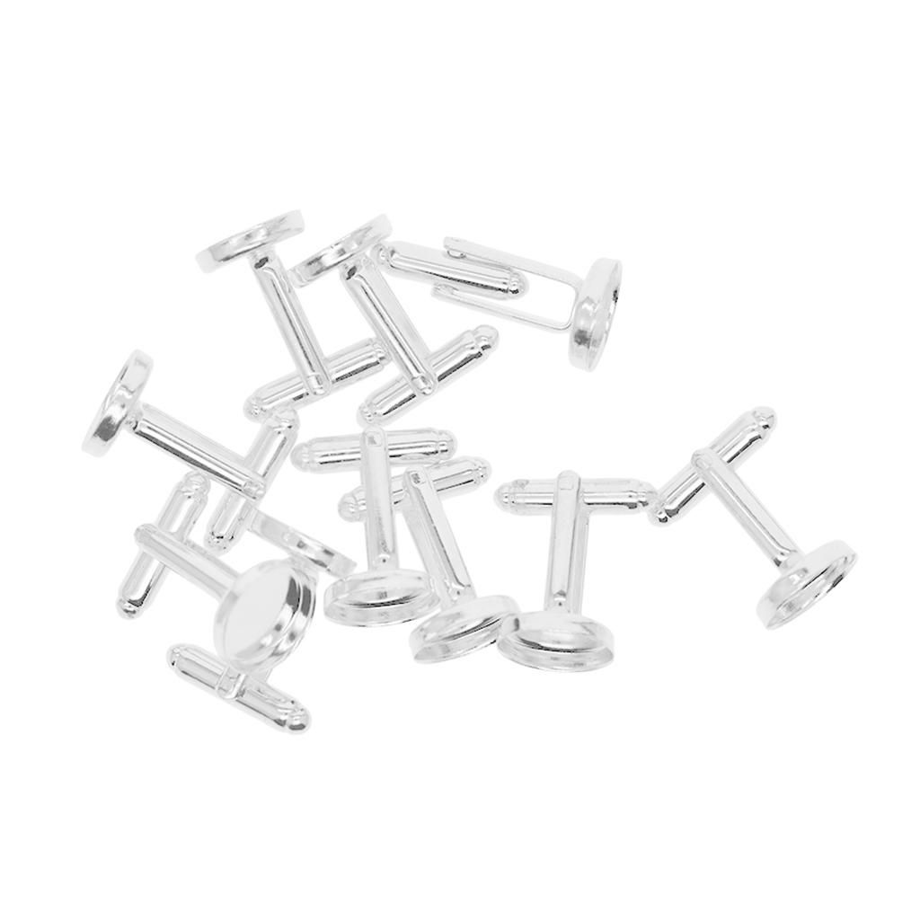Brass Cufflink  DIY Findings Jewellery Making Moonlight Silver