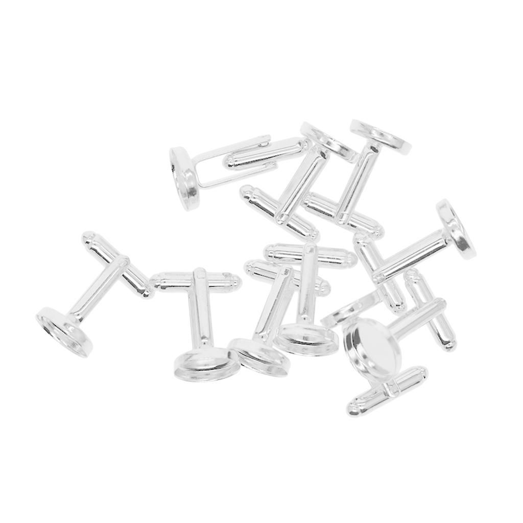 Brass Cufflink  DIY Findings Jewellery Making Moonlight Silver