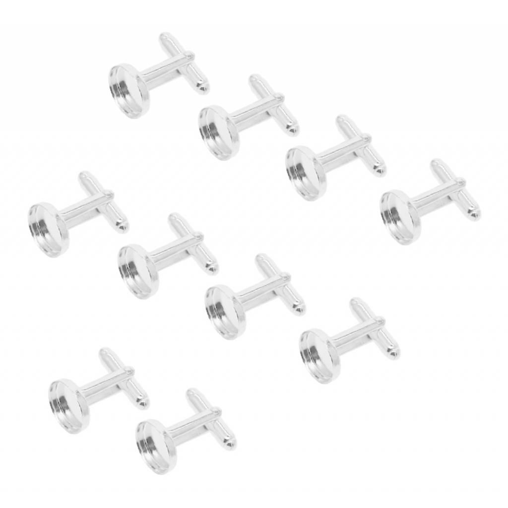 Brass Cufflink  DIY Findings Jewellery Making Moonlight Silver