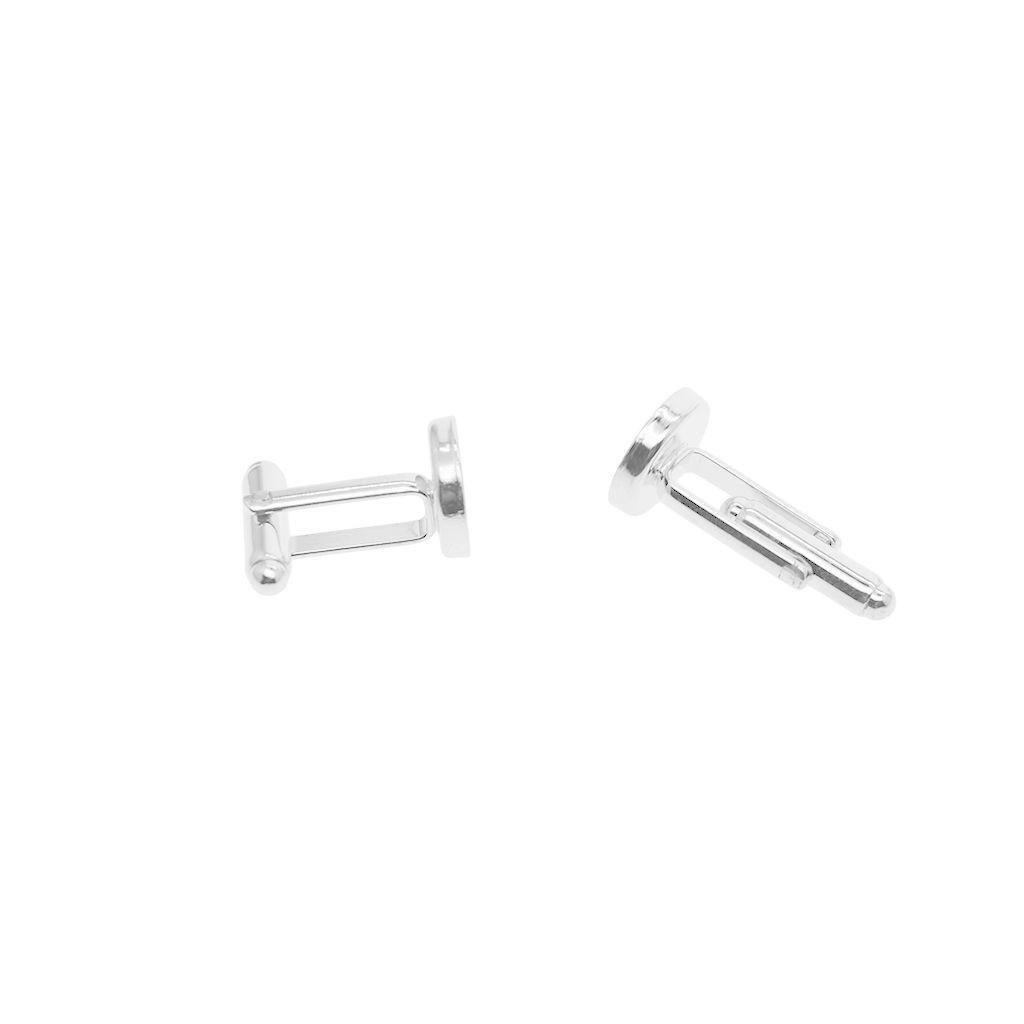 Brass Cufflink  DIY Findings Jewellery Making Moonlight Silver