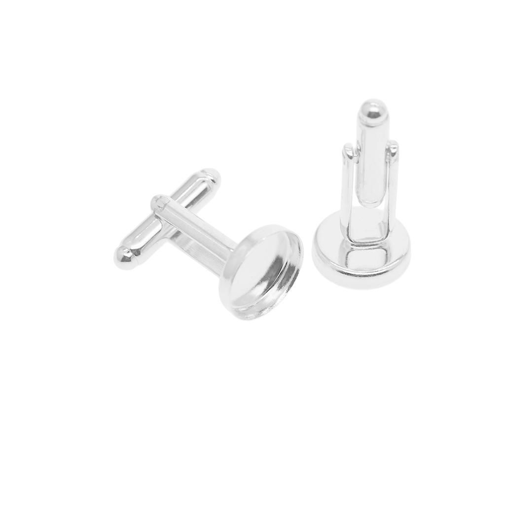Brass Cufflink  DIY Findings Jewellery Making Moonlight Silver